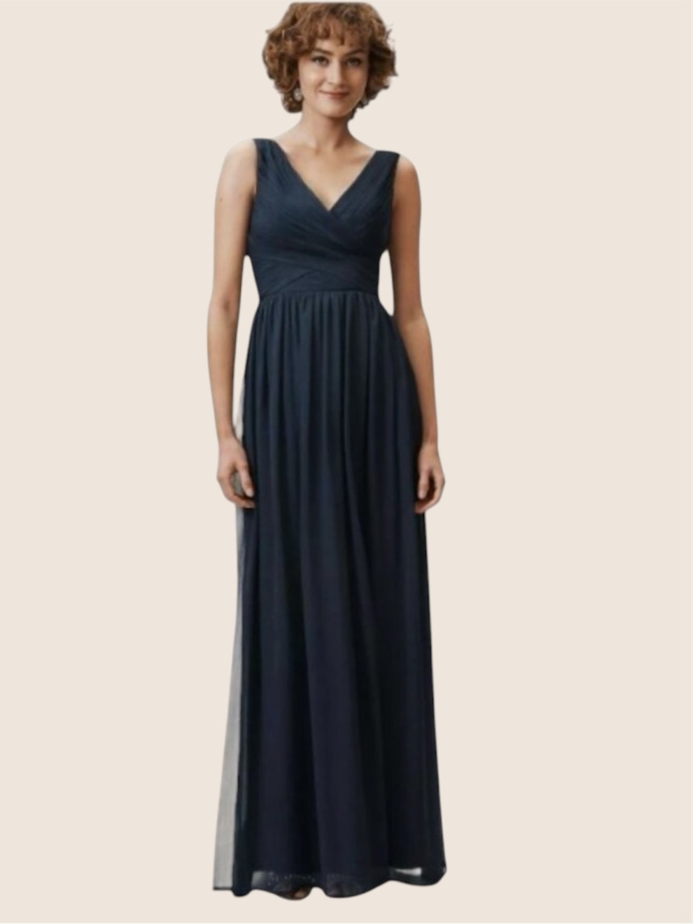 BHLDN Navy Kia Dress Size Medium